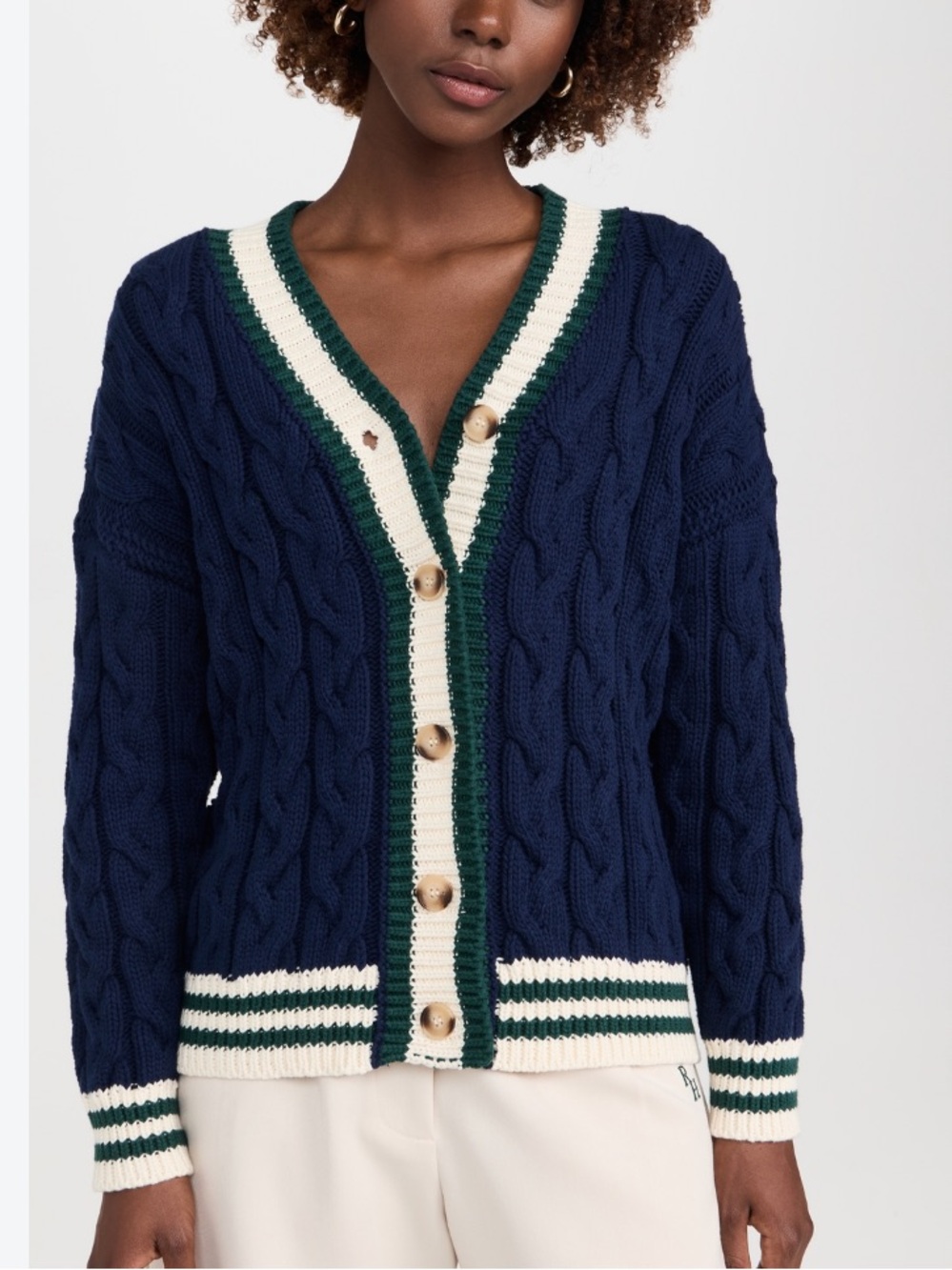 En Saison Spencer Cable Knit Cardigan